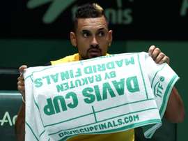 El tenista australiano Nick Kyrgios en la Caja Mágica de Madrid. EFE/Kiko Huesca/Archivo