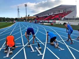 Fotrografía facilitada por el ayuntamiento de La Nucia, localidad alicantina situada a apenas 10 kilómetros del parque temático Terra Mítica, que ha pasado en apenas quince años a aspirar a convertirse en el gran parque temático del deporte nacional gracias a los 400.000 metros cuadrados destinados al deporte en esta ciudad. EFE