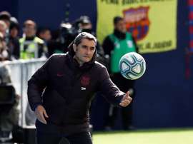 Il tecnico blaugrana Valverde non è un estimatore di Todibo. EFE