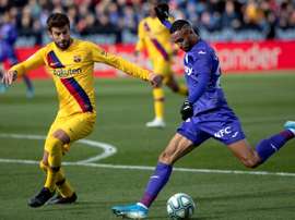 En-Nesyri apostó por la salvación del Leganés. EFE/Rodrigo Jiménez