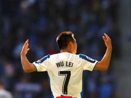 Wu Lei desperta o interesse da Premier. EFE/ Enric Fontcuberta