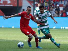 Santos termina líder del Apertura; Quiroga y Pulido, los máximos artilleros. EFE/ Jorge Núñez