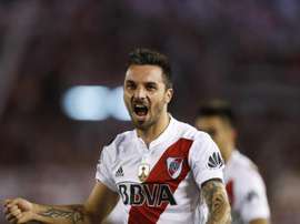 Scocco sentenció el partido en el último suspiro. EFE/Archivo