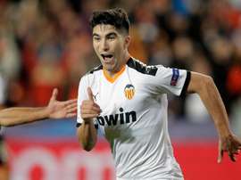 La prolongation de Carlos Soler est une priorité. EFE/ Kai Forsterling