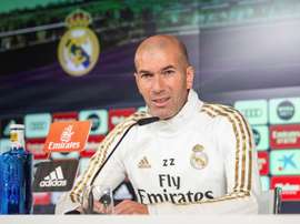 Zidane desgranó la actualidad del Madrid antes de la visita a Mestalla. EFE