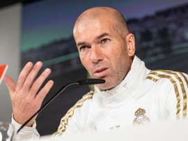 Zidane respondeu sobre as ausências de Vinicius e descartou saída. EFE/Rodrigo Jiménez