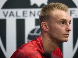 Jasper Cillessen, goleiro do Valencia, não voltará a atuar neste ano. EFE/ Miguel Ángel Polo/Arquivo