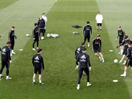Desfalcado, Real Madrid treina pensando no Espanyol. EFE/Javier López Hernández