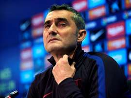 Valverde was not happy with two decisions which went against Barcelona. EFE