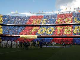 Bartomeu says 'El Clasico' is compatible with pro-independence protests. AFP