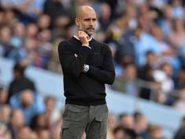 Rodgers é um dos candidatos a herdar o trono de Pep quando ele sai da cidade. AFP
