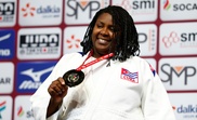 La judoca cubana Idalis Ortiz. EFE/EPA/IAN LANGSDON/Archivo