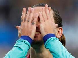 Griezmann analisa empate. EFE