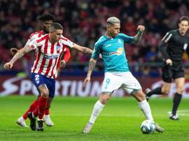 Le retour de Giménez qui va faire du bien à l'Atlético. EFE/ Rodrigo Jiménez