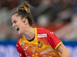 La jugadora española Nerea Pena Abaurrea durante el partido. EFE/EPA/Hiroshi Yamamura