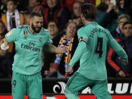 Ramos, Benzema and Jovic, ready for Sevilla. EFE
