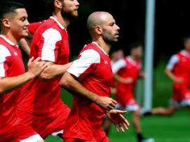 Mascherano y compañía se preparan para la competición. EFE