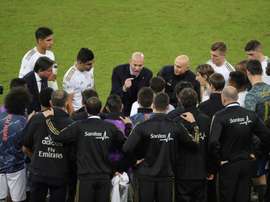 Zidane transmitirá su confianza a la plantilla antes del 'Clásico'. EFE