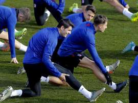 Morata s'est entraîné ce mardi. EFE