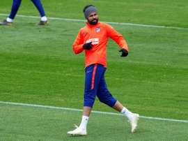 Diego Costa já treina nos gramados do Atlético de Madrid. EFE/Rodrigo Jiménez/Archivo