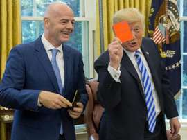 Infantino, estrella junto a Trump en el Foro Económico Mundial. EFE/Michael Reynolds/Archivo