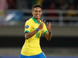 Pedrinho é alvo de interesse do Benfica e de uma equipe alemã não revelada. EFE/Ernesto Guzmán Jr.