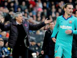 Os eternos problemas do Barça. EFE/Juan Carlos Cárdenas