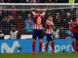 Atlético fica em campo e pede perdão à torcida. EFE/ZIPI