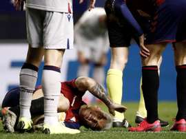 Osasuna comenzó la semana con bajas. EFE