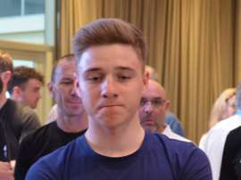 El belga Remco Evenepoel, del Deceuninck-Quick-Step, en el hotel Del Bono Park de San Juan (Argentina). Evenepoel se impuso en la contrarreloj individual de la tercera etapa de la Vuelta a San Juan, que se disputó sobre 15,2 kilómetros entre la Municipalidad de Ullum y el dique de Punta Negra. EFE/David Ramiro