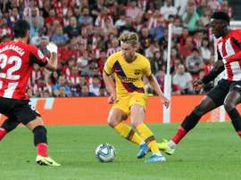 O complicado retorno de Frenkie de Jong e Braithwaite. EFE