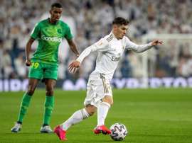 Brahim Díaz revelou o que o Real Madrid pediu para enfrentar a quarentena. EFE/Rodrigo Jiménez