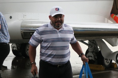En la imagen un registro del expelotero puertorriqueño Iván Rodríguez, miembro del Salón de la Fama del Béisbol. EFE/Jorge Muñiz