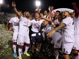 Saprissa no pasó del empate a uno. EFE/ Gustavo Amador/Archivo