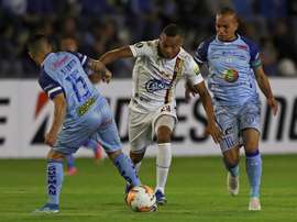 Deportes Tolima se impuso por la mínima a Macará en la ida. EFE
