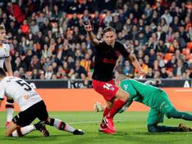 Llorente a mis fin à l'imbattabilité de Valence à Mestalla. EFE