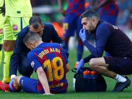 Embouteillage à l'infirmerie du Barça. EFE