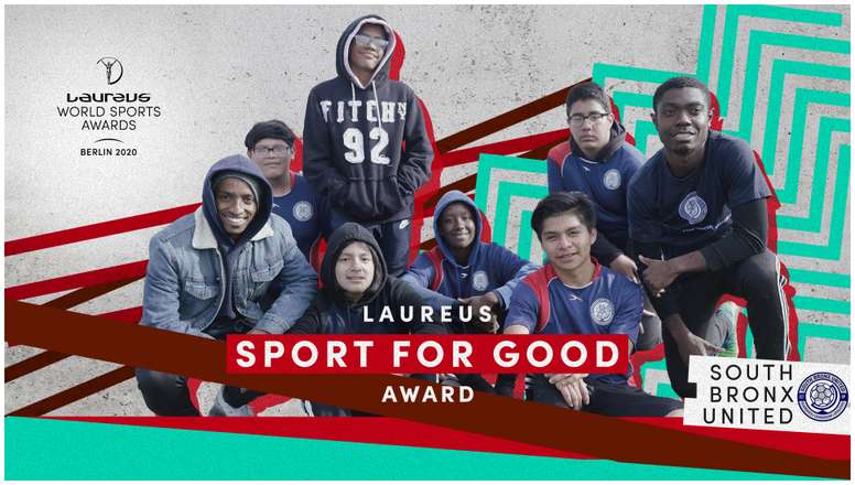 El programa de fútbol neoyorquino South Bronx United, reconocido con el premio Laureus Sport for Good 2020. EFE/Laureus