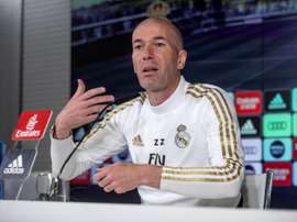 Zinedine Zidane spoke to the press ahead of Real Madrid's Levante clash. EFE