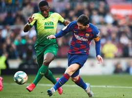 Poker di Messi al Camp Nou. EFE