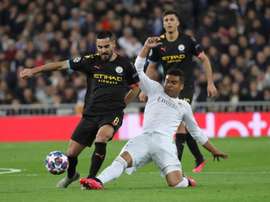 Casemiro reconoció el bajón blanco al final del choque. EFE