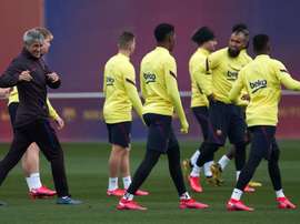 It is Setién's first 'Clásico'. EFE