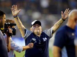 Uma noite de muita emoção para Maradona. EFE