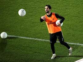 Isco s'est entraîné avec le reste de ses coéquipiers. EFE