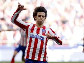 João Félix é o terceiro artilheiro do time de Simeone na temporada. EFE/Ballesteros
