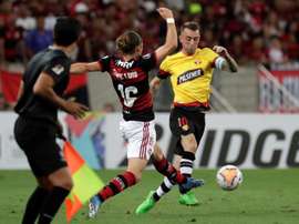 Flamengo se reencontram pela fase de grupos da Libertadores. EFE/Antonio Lacerda