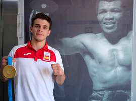 El boxeador Gabriel Escobar. EFE/ ÁNGEL DÍAZ/Archivo