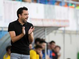 Xavi doa 1 milhão de euros ao Hospital Clínic de Barcelona. EFE/David Borrat