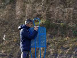 Imanol destacó la plantilla que posee el Betis. EFE/Juan Herrero/Archivo