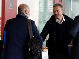 Luis Enrique animó a un joven jugador malagueño hospitalizado. EFE